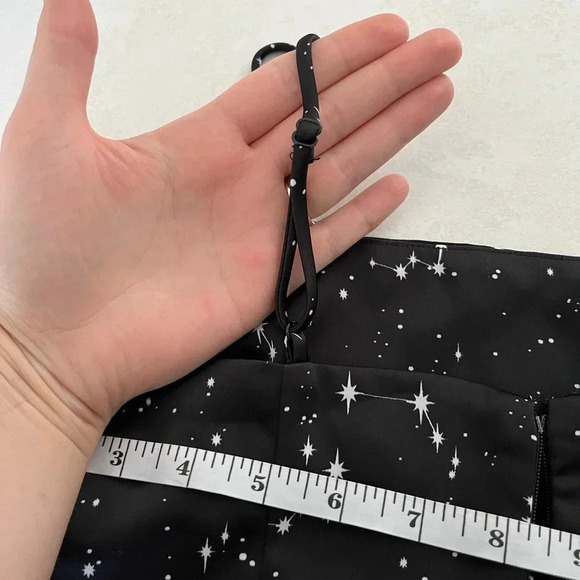 Garage/ Black star light galaxy/ Witchy/ Spaghetti strap/ Mini skirt/ Size US S - Picture 7 of 13
